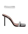 Amina Muaddi Rih 110mm Crystal-embellished Sandals In Black