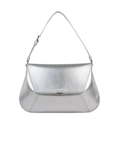 AMINA MUADDI LOGO SHOULDER BAG
