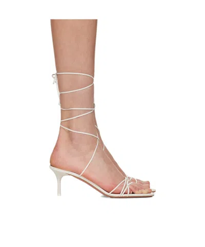 AMINA MUADDI LORI LACE UP 60 SANDALS