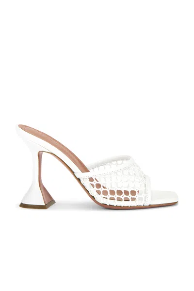 AMINA MUADDI LUPITA 95 RAFFIA SLIPPER MULE