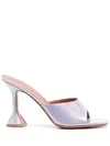 Amina Muaddi Lupita 95mm Mules In Purple