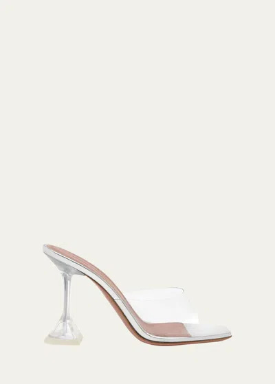 Amina Muaddi Lupita Clear Slide Mule Sandals In Transparent