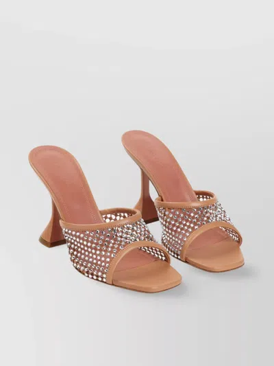 AMINA MUADDI LUPITA CRYSTAL NET 95 SANDALS