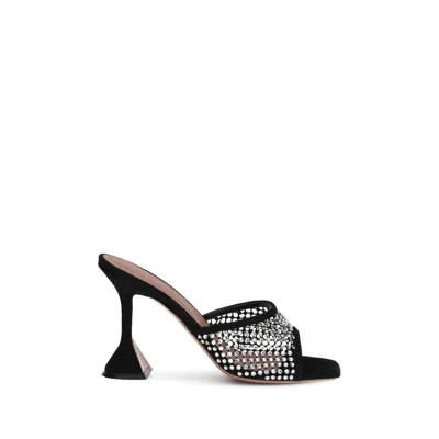 AMINA MUADDI LUPITA CRYSTAL SANDALS