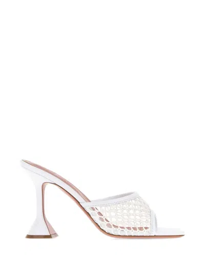 Amina Muaddi Lupita Heeled Mules In Multi