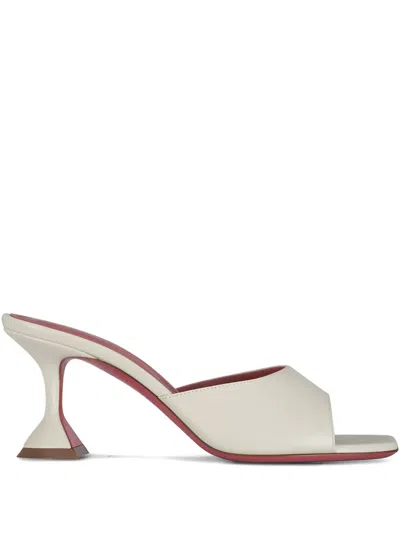 Amina Muaddi Lupita Heeled Sandals In White