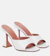 Amina Muaddi Square-headed High-heeled Sandals In White