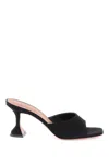 Amina Muaddi Lupita Suede Pedestal Mule Sandals