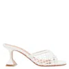 Amina Muaddi Lupita Net 70 Sandals In White