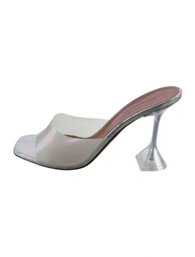 Pre-owned Amina Muaddi Lupita Pvc Sandals
