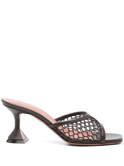 Amina Muaddi Women Lupita Raffia Mules In Brown