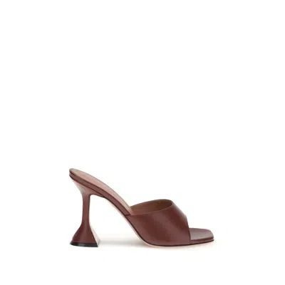 Amina Muaddi Lupita Sandals In Brown