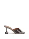 Amina Muaddi 70mm Lupita Sandals In Brown