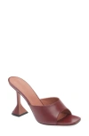 Amina Muaddi Lupita Slide Sandal In Burgundy