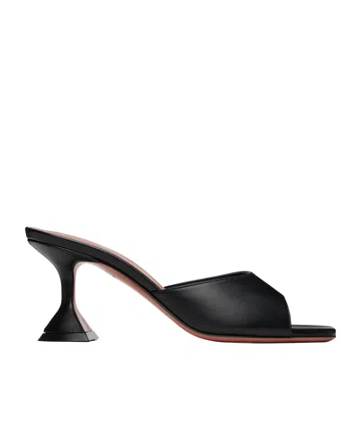 Amina Muaddi Lupita Slipper 70 High Heel Sandals In Black
