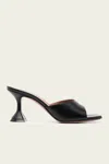 Amina Muaddi Lupita Patent Leather Mule Sandals