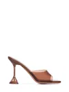Amina Muaddi 95mm Lupita Glass Mules