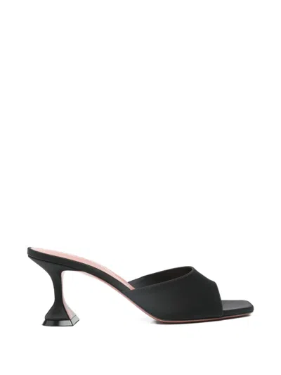 Amina Muaddi Womens Lupita 70 Heel Slippers In Black