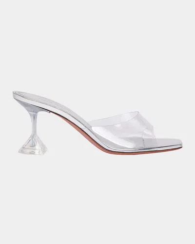 Amina Muaddi Lupita Transparent Mule Sandals
