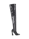 Amina Muaddi Marine Stretch 95 Latex Over-the-knee Boots