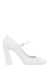 Amina Muaddi Mary Jane Charlotte - Classic In White