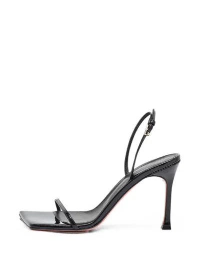 Pre-owned Amina Muaddi Maya Ankle Strap Sandals In Black