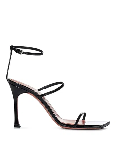 Amina Muaddi Maya Single-belt High-heeled Sandals In Black