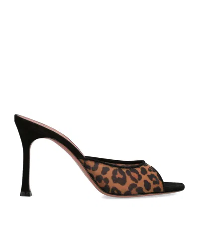 AMINA MUADDI MESH LEOPARD PRINT ALEXA MULES 95