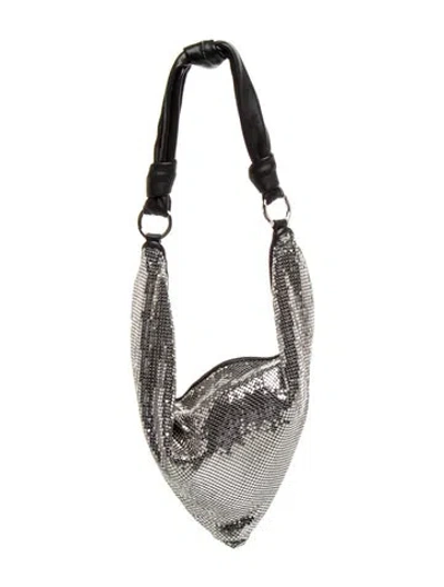 Pre-owned Amina Muaddi Metal Shoulder Bag In Multi