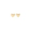 Amina Muaddi Metallic Heart-shaped Earrings In Gold