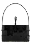 Amina Muaddi Mini Baguette In Blacksilver
