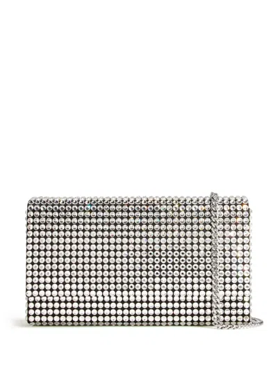Amina Muaddi Mini Paloma Crystal-embellished Clutch Bag