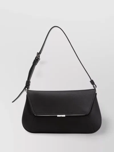 AMINA MUADDI MINI RECTANGULAR SATIN SHOULDER BAG