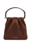 Amina Muaddi Mini Vittoria Crystal Hand Women In Brown