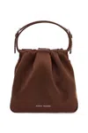 Amina Muaddi Mini Vittoria Crystal Hand Women In Brown