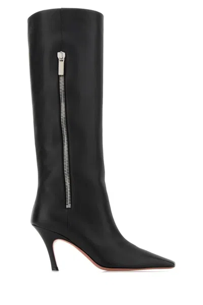 Amina Muaddi Mona Boot In Black