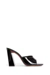 Amina Muaddi Woman Black Mules In Black
