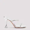 Amina Muaddi Womens Other Gilda Crystal-embellished Leather Heeled Mules