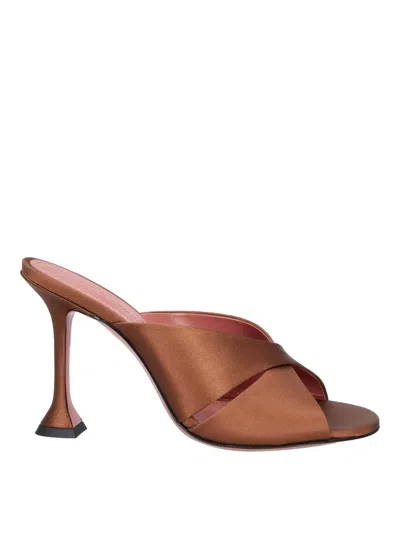 Amina Muaddi Mules Remains In Brown