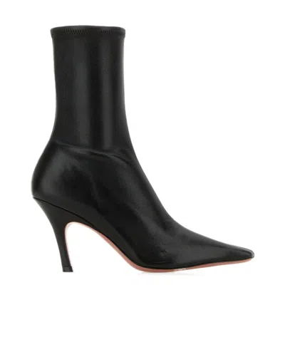 AMINA MUADDI NAPPA LEATHER JAMIE ANKLE BOOTS