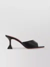 Amina Muaddi Lupita Patent Leather Mule Sandals In Black