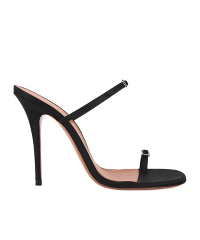 AMINA MUADDI OPEN TOE HIGH HEEL SANDALS