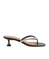 Amina Muaddi Open-toe High-heeled Sandals In Black