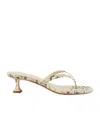 Amina Muaddi Open-toe High-heeled Sandals In Brown