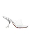 Amina Muaddi Open-toe High-heeled Sandals In White