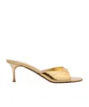 Amina Muaddi Open-toed High-heeled Sandals In Nude