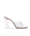 Amina Muaddi Brigitte Glass High-heeled Sandals In White