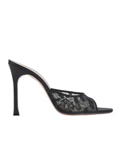 Amina Muaddi Open-toe High-heeled Sandals In Black