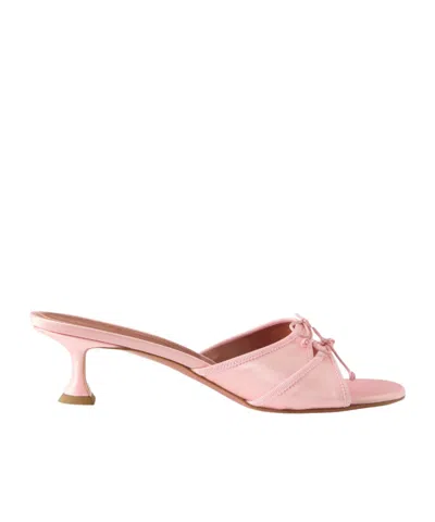 Amina Muaddi Open-toe High-heeled Sandals In Pink