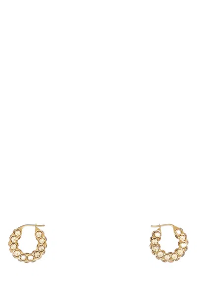 AMINA MUADDI AMINA MUADDI EMBELLISHED METAL SMALL JAHEEL EARRINGS